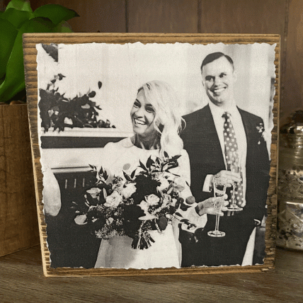 6X6 BLACK AND WHITE PHOTO BLOCK